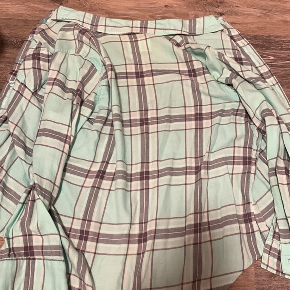 Mint Green Plaid Shirt - Picture 7 of 7